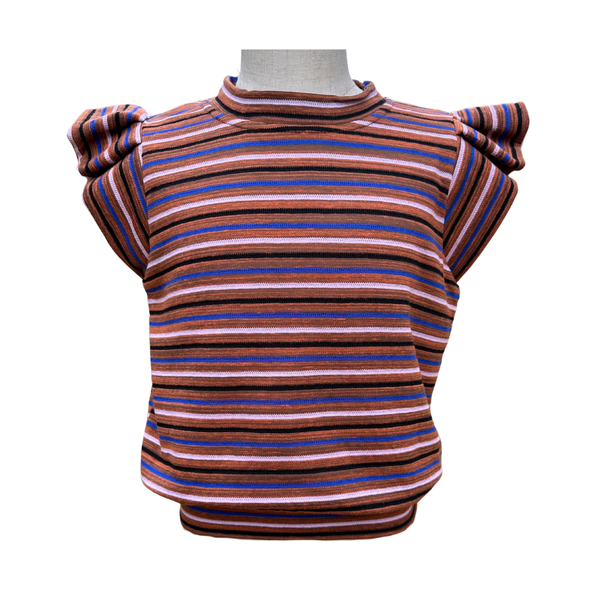 Olivia Top Rust/Royal/Lavender
