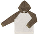 JAMES Hooded Top - Grey/Olive
