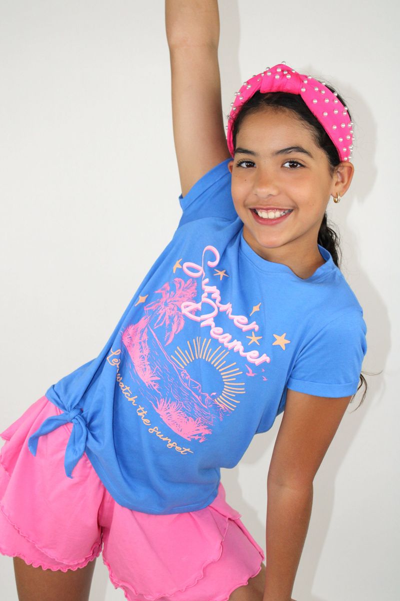 Summer dreamer front knot t-shirt