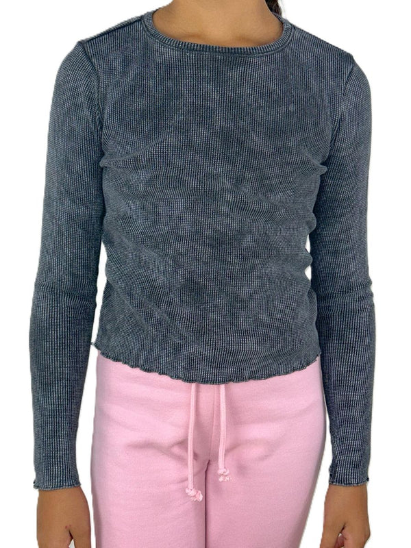 Acid Wash Thumbhole T-shirt