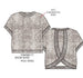 Distressed Animal Print Top Pant Set