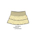 Smocked Waistband Checkered Print Skort - AFTERGLOW