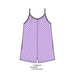 Checkered Pull On Romper Purple