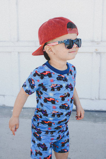 Red, White, and Boom 2 Piece Shorts Set