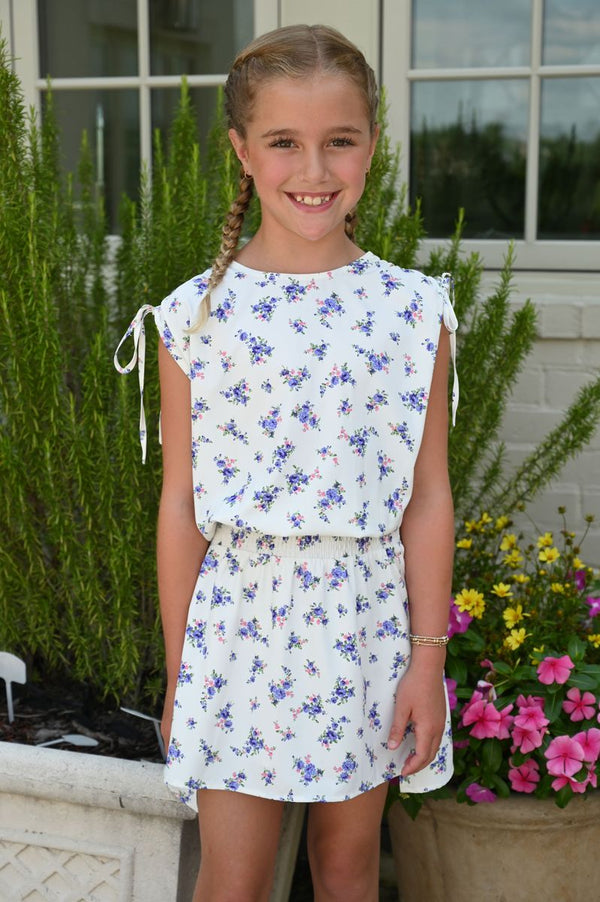 Helen Dress Violet Roses