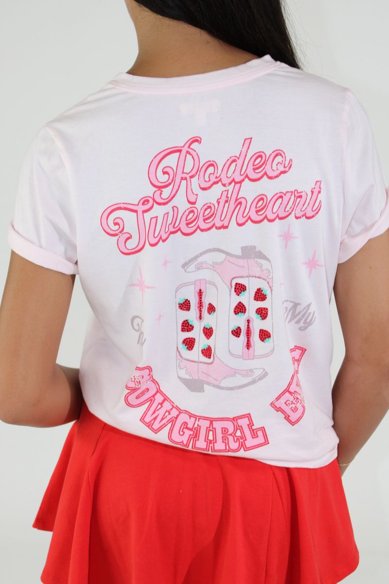 Rodeo Sweetheart Rhinestone Graphic Tee