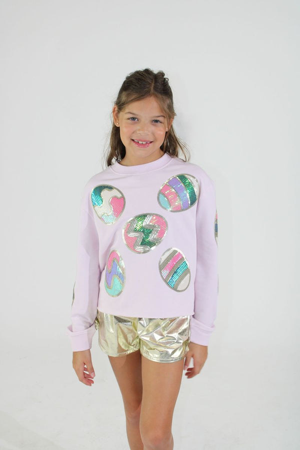 Sequins Easter Eggs Sweatshirt