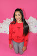 Bow Applique Sweatshirt