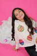 All Over Sequins Ornament Sweatshirt-Pastel Parchment