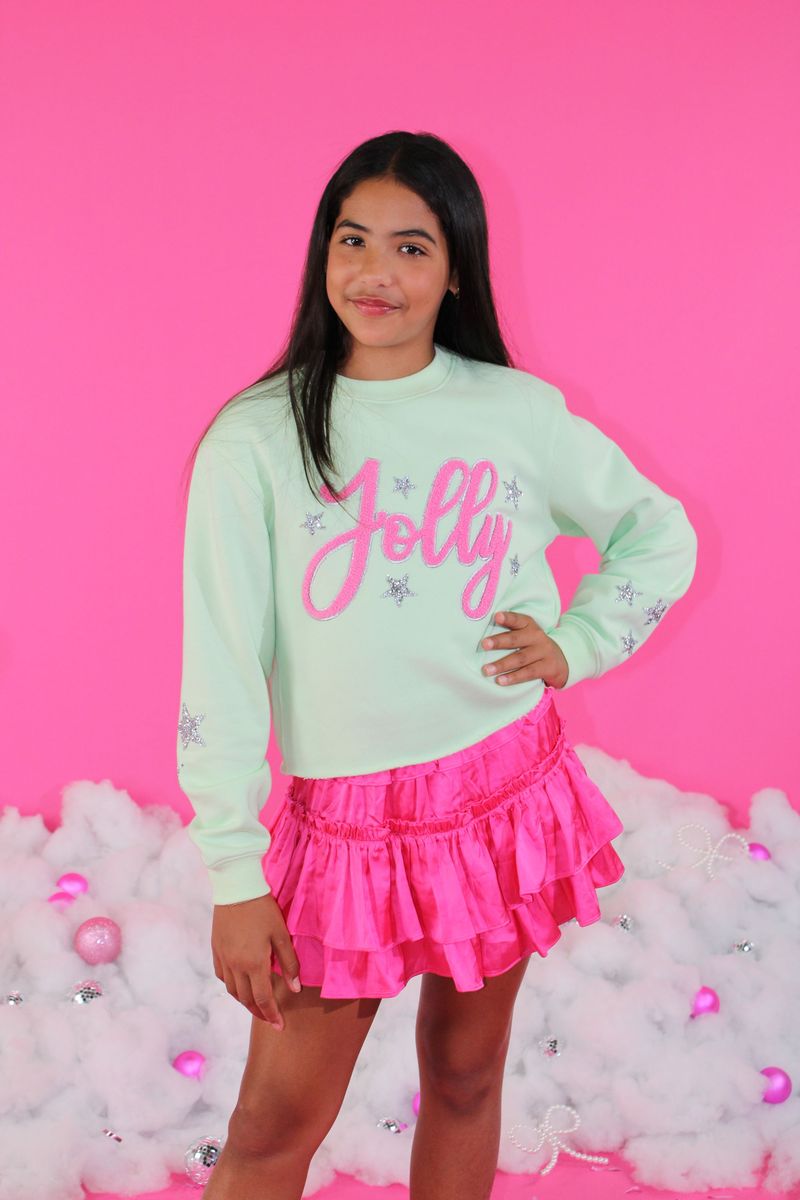 Jolly & Rhinestone Stars Sweatshirt