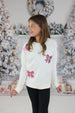 Sequin Bows Sweatshirt