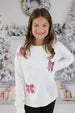 Sequin Bows Sweatshirt