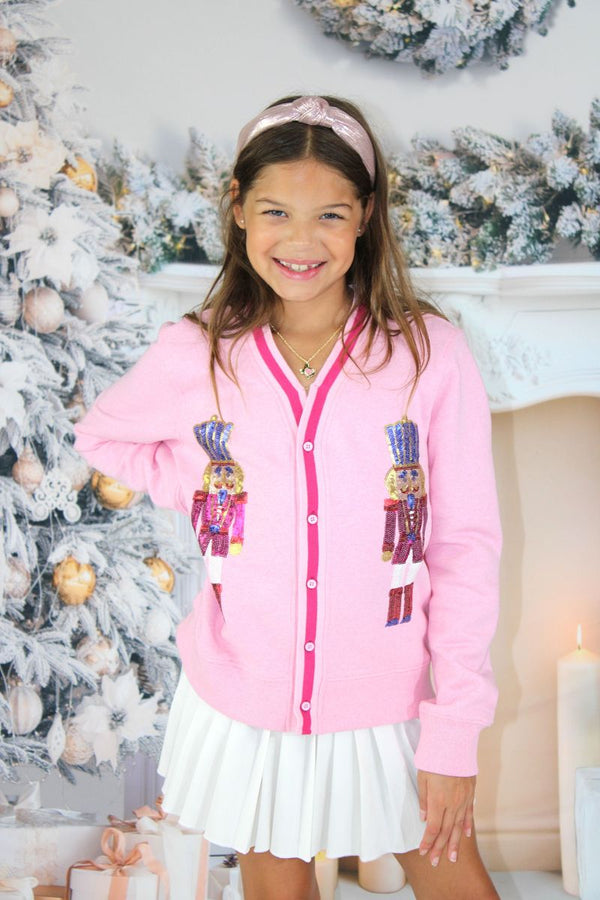 Sequin Nutcrackers Cardigan