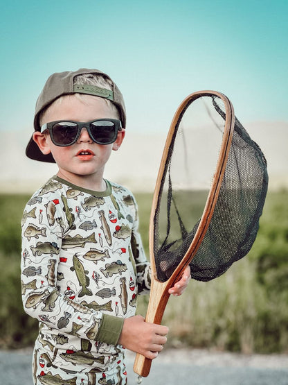 Wishin I Was Fishin 2 Piece Pajama Set