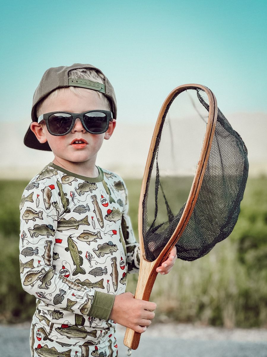 Wishin I Was Fishin 2 Piece Pajama Set