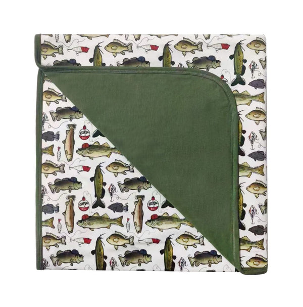 Wishin I Was Fishin Blanket