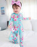 Alana Ruffled Zippered Footie (Alana-Ruffled-Zippered-Footie)