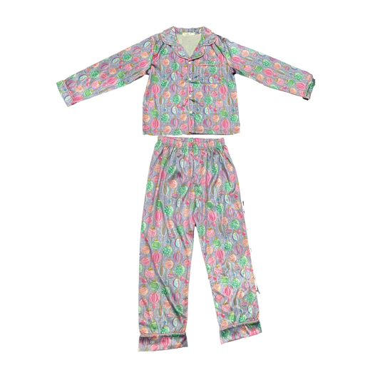 LOUNGEWEAR SET- ORNAMENTS PRINT