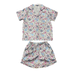 SATIN LOUNGEWEAR SET- CHEER PRINT