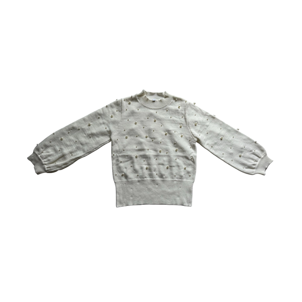 EMBELLISHED PEARL SWEATER
