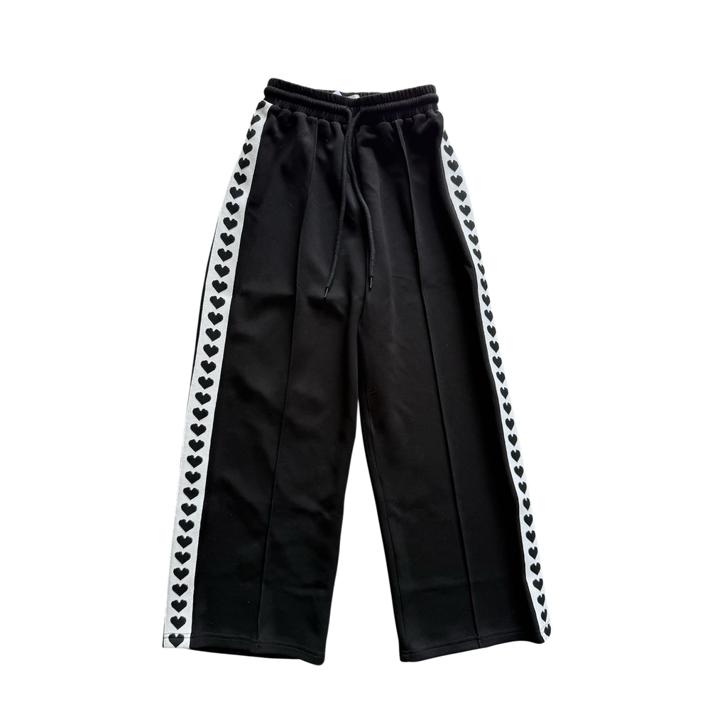 SIDE STRIPE HEART TRACK PANT