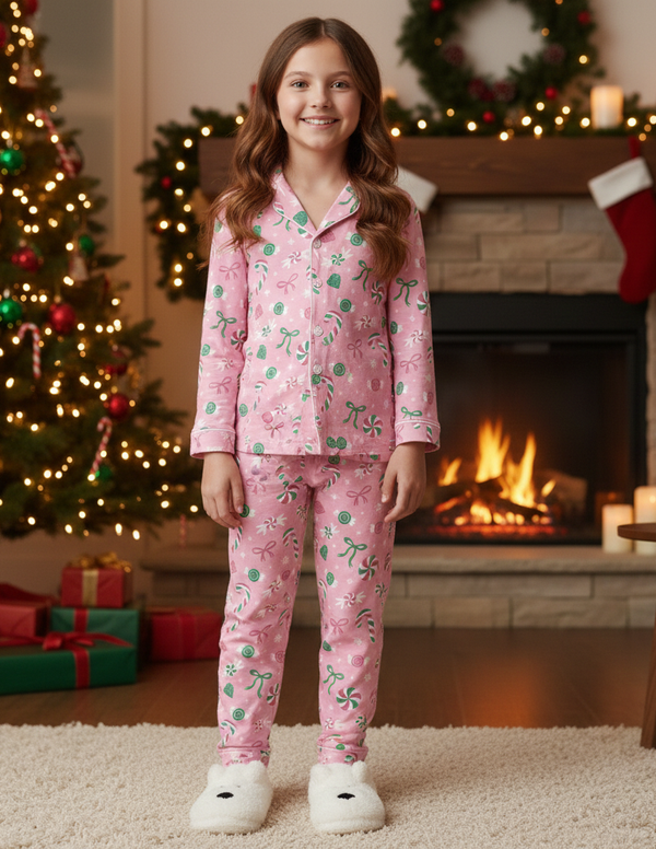 LOUNGEWEAR SET- SWEET HOLIDAY PRINT