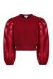 Peyton Top Textured Red