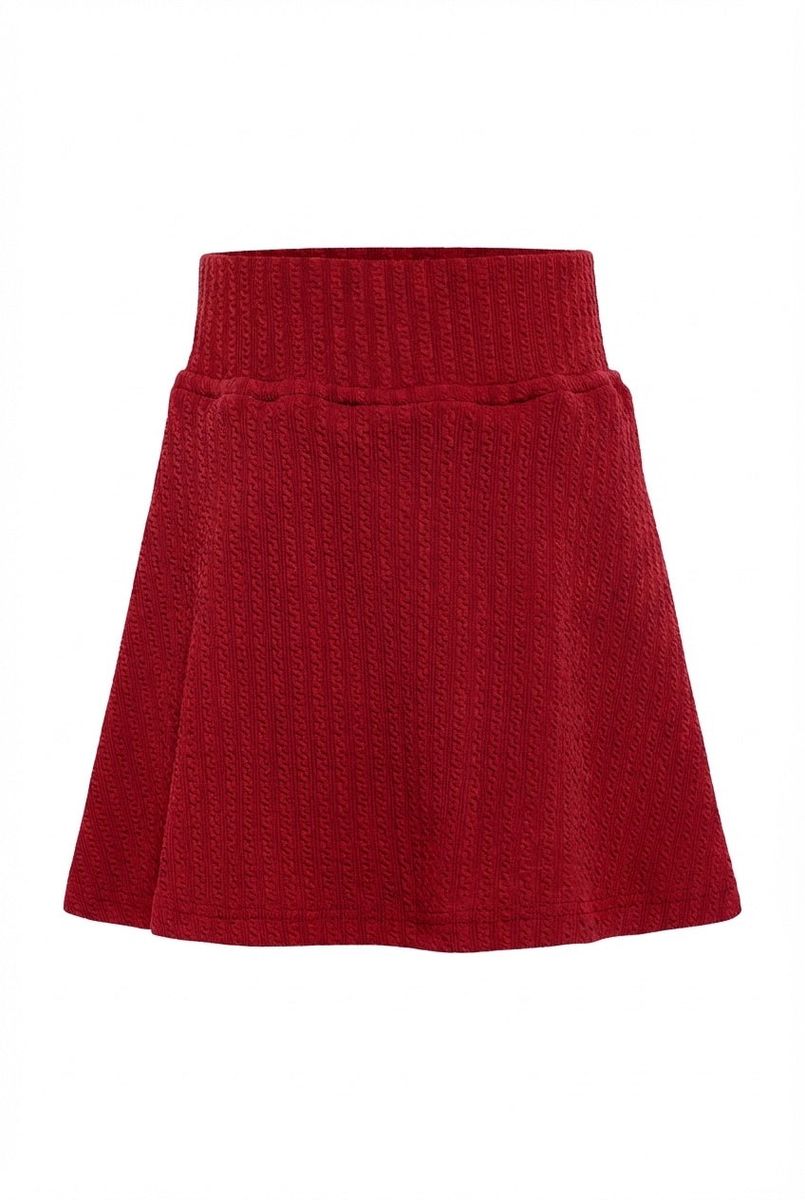 Libba Skirt Textured Red