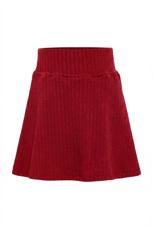 Libba Skirt Textured Red