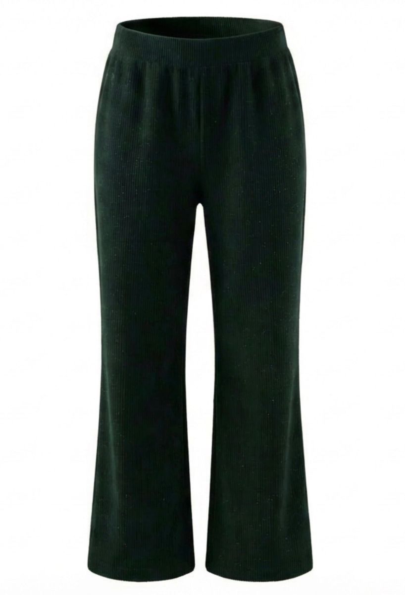 Lettie Pants Dark Green Velour