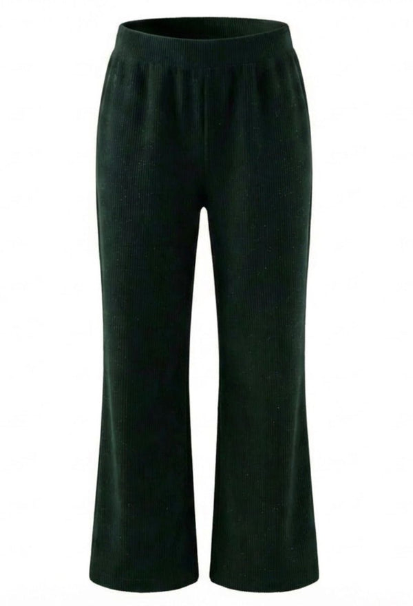 Lettie Pants Dark Green Velour