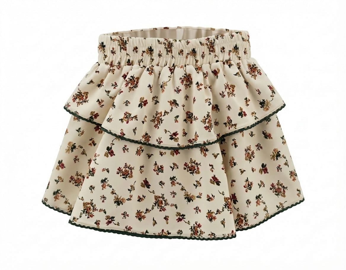 Parker Skort Cream Vintage Floral