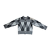 ARGYLE HEARTS BUTTON FRON CARDIGAN SWEATER