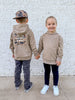 In the Lord's Army Tan Kids Hoodie