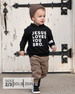 Jesus Loves You Bro Black Kid's Hoodie
