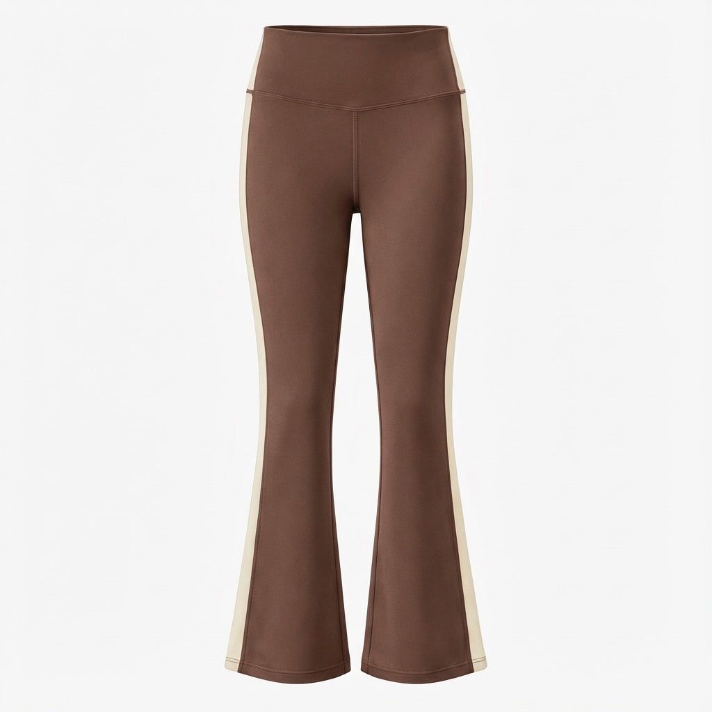 Lollie Flare Leggings Brown/Cream