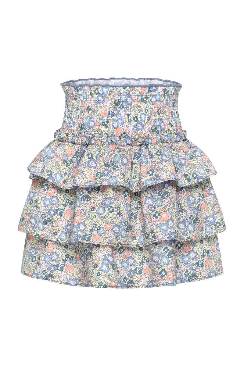 Sally Skirt Coral Floral