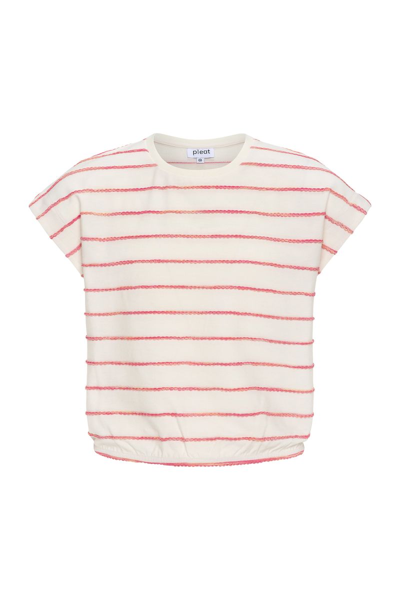 Hartley Top Coral Stripe