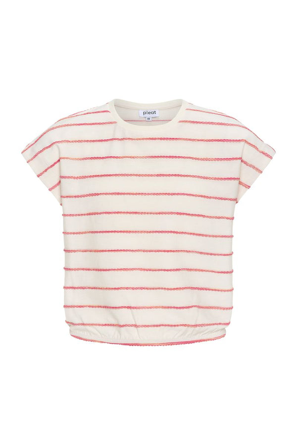 Hartley Top Coral Stripe