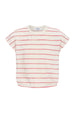 Hartley Top Coral Stripe