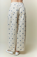 Cream/Navy Dot Jean