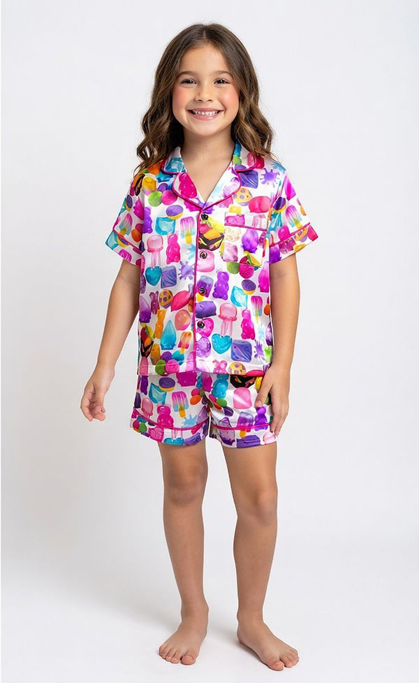 Needoh inspired SATIN LOUNGEWEAR SET- ALL THINGS SQUISHY