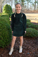 Peyton Top Dark Green Velour
