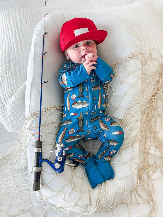 Wishin I Was Fishin' Blue Snoozer
