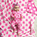 Pink Ghost RUFFLE ZIP Bamboo Halloween pj