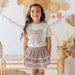 Mocha Floral Skort - Kids Boutique Clothing