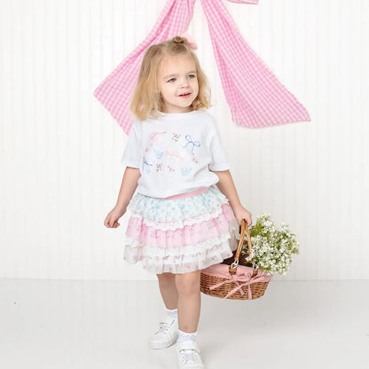 Floral & Lace Tiered Tutu