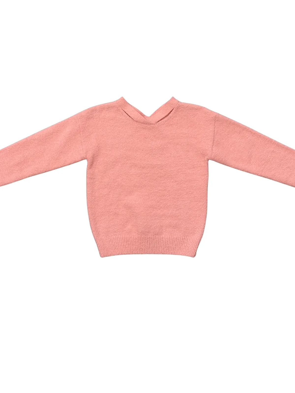 Avery & Alexander Fuzzy Knit Sweater - Peatal Pink