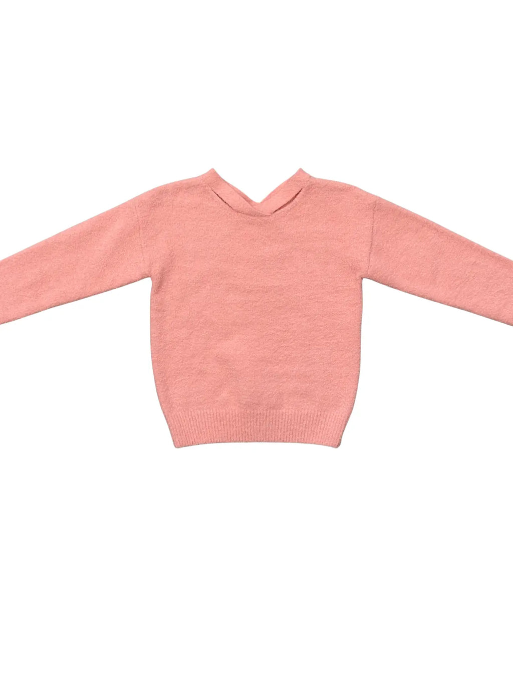 Avery & Alexander Fuzzy Knit Sweater - Peatal Pink