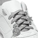 Shoelaces w/ Charms Set - Silver Laces w/ Silver Charms